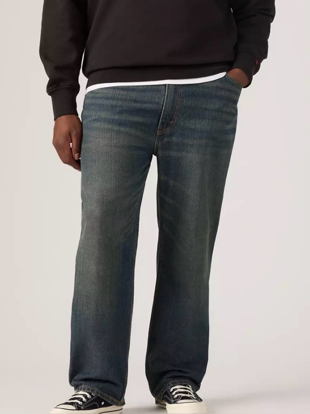 Men’s Levi’s 559 Jeans Dark Wash Blue Denim Relaxed Straight 54X29 Big&Tall NWT